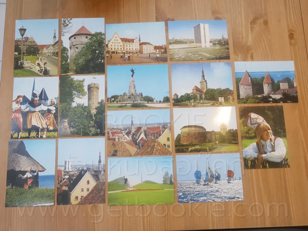 โปสการ์ด Tallinn  ขนาด 11.5 X 16.5 cm