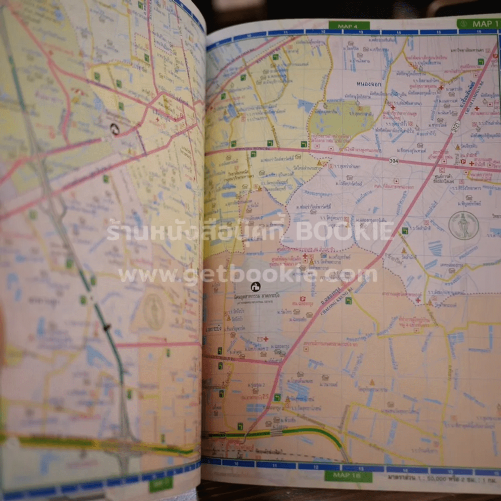 แผนที่ เส้นทางลัดกรุงเทพมหานคร พิมพ์ปีพ.ศ.2549