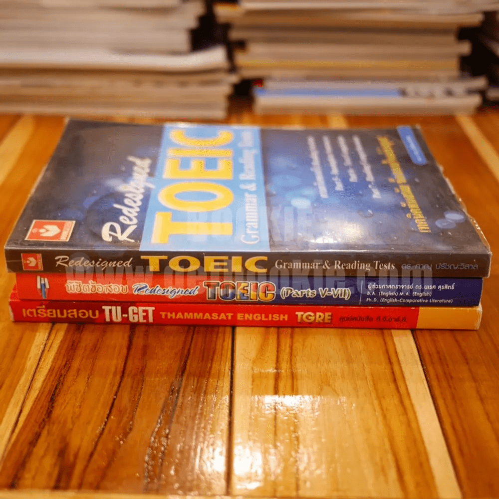 เตรียมสอบ TU-GET -พิชิตข้อสอบ Redesigned Toeic (Parts V-Vll) - Redesigned Toeic Grammar & Reading Tests ขายรวม 3 เล่ม