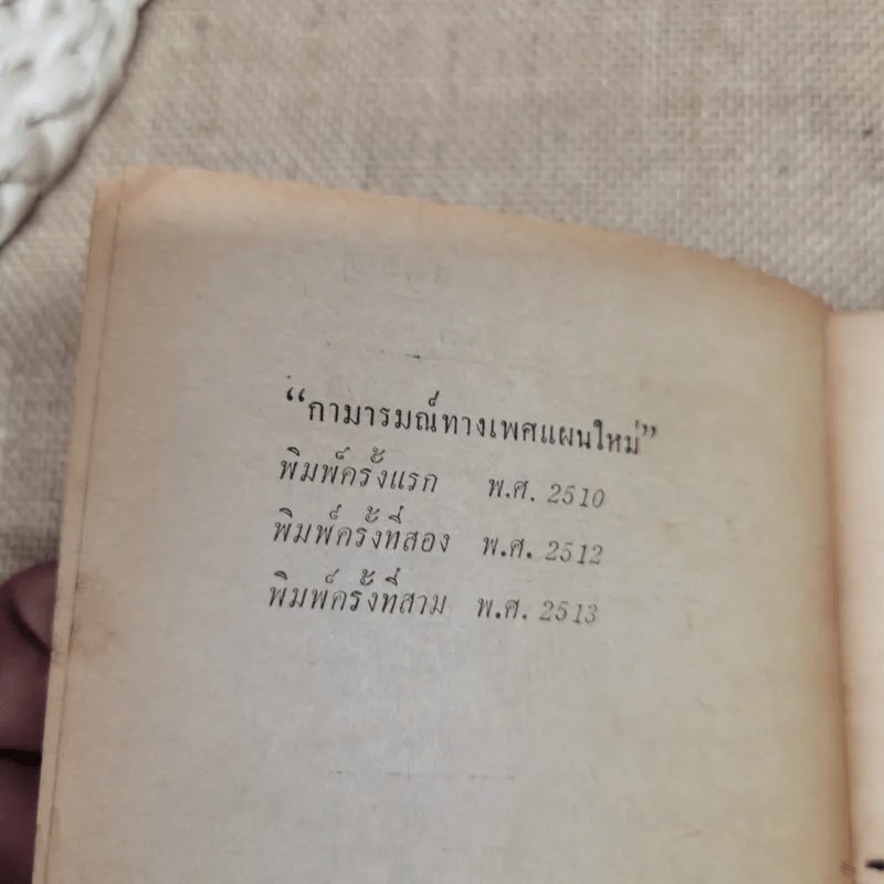 กามารมณ์ทางเพศแผนใหม่ โมฬี แปลและเรียบเรียงจากเรื่องของดร.เอ็ดวิน ดับบลิว