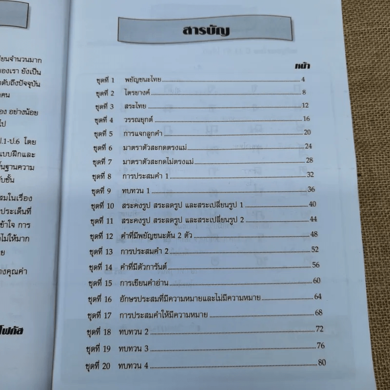 แบบฝึกหลักภาษาไทย ป.1 เล่ม 1