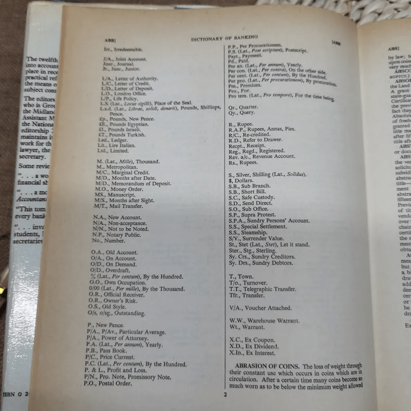 Thomson's Dictionary of Banking