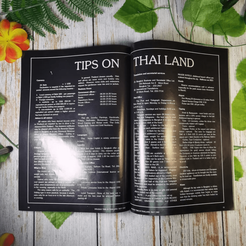 Holiday Time in Thailand Vol.20 No.5 May 1980