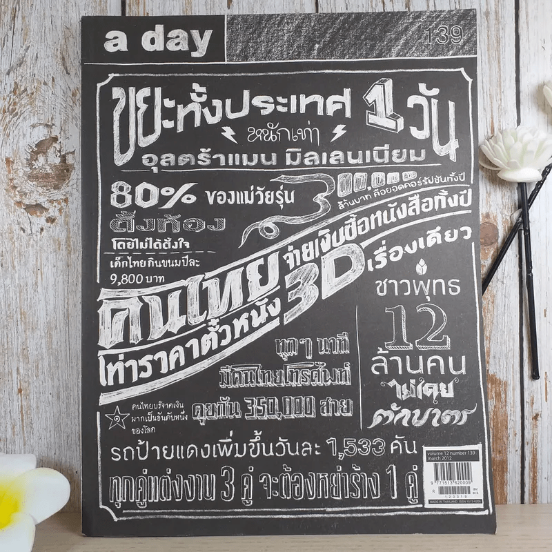 a day ปีที่ 12 ฉบับ 139 มี.ค.2555 สถิติ