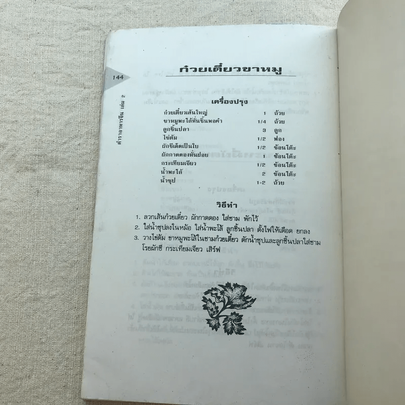 ตำราอาหารจีน เล่ม 2 ผัด อบ ทอด จานเดียว - สำนักพิมพ์แสงแดด