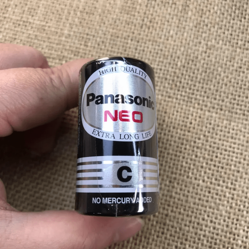 ถ่านแมงกานีส Panasonic ขนาด 1.5V C 2 ก้อน