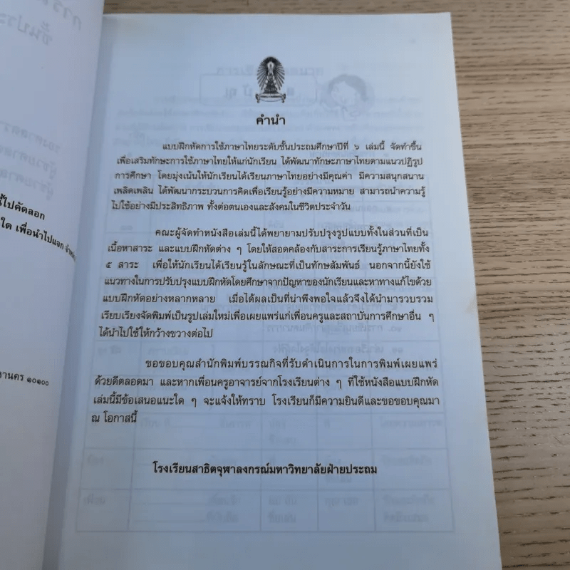 การใช้ภาษาไทย ชั้นประถมศึกษาปีที่ 6 เล่ม 1-2