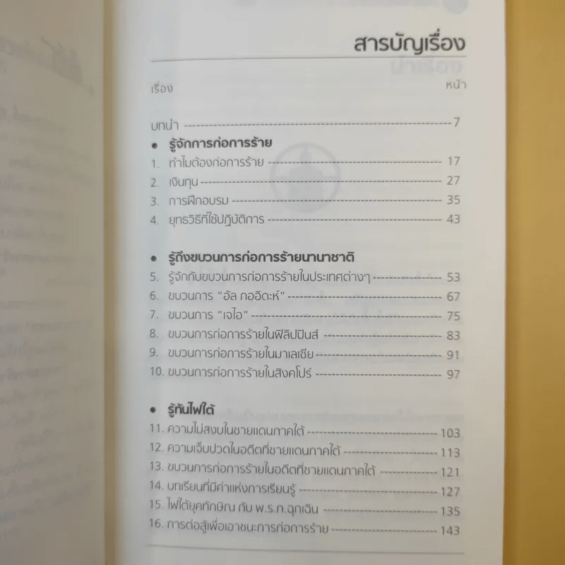 สงครามก่อการร้าย อันตรายใกล้ตัว - น.ต.ประสงค์ สุ่นศิริ