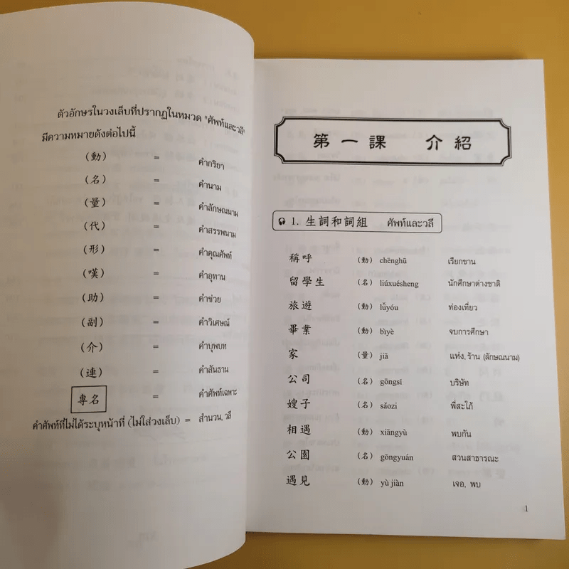 ภาษาจีนแมนดาริน ระดับกลาง 1 - รศ.เผย์ เสี่ยวรุ่ย