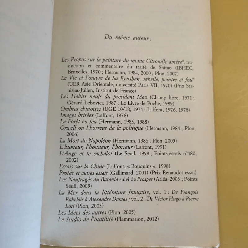 Le Bonheur des petits poissons - Simon Leys