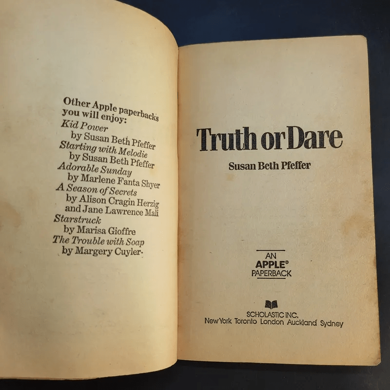 Truth or Dare - Susan Beth Pfeffer