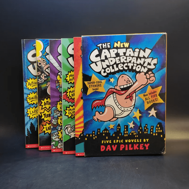 The New Captain Underpants Collection 5 Books Boxset