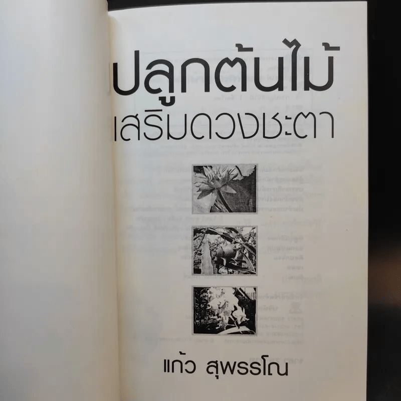 ปลูกต้นไม้เสริมดวงชะตา - แก้ว สุพรรโณ