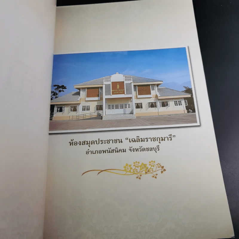 หนังสือที่ระลึกพิธีเปิด ห้องสมุดประชาชน เฉลิมราชกุมารี