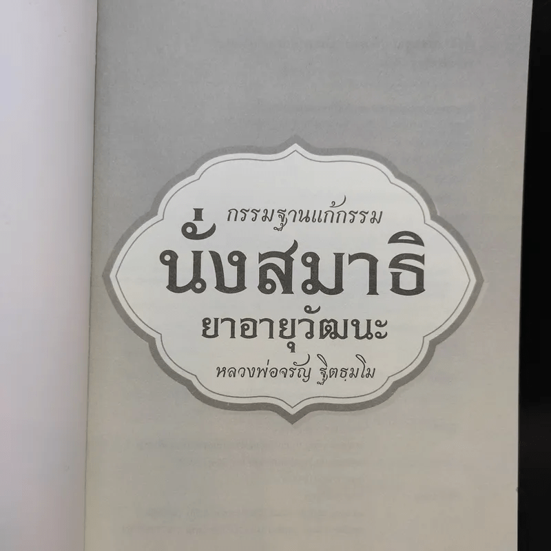 นั่งสมาธิยาอายุวัฒนะ - พระธรรมสิงหบุราจารย์