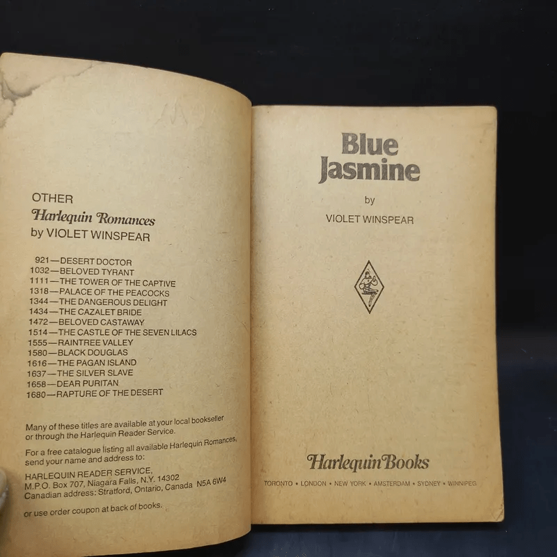Blue Jasmine - Violet Winspear