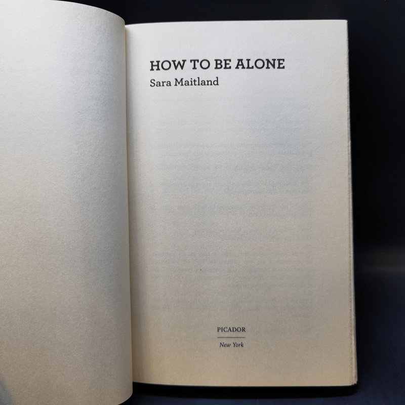 How to be Alone - Sara Maitland