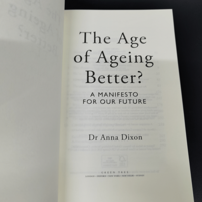 The Age of Ageing Better? - Dr Anna Dixon