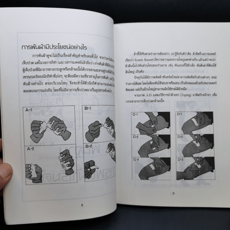 เทคนิคพันผ้าเพื่อเล่นกีฬาและบรรเทาเจ็บปวด - ทัศนีย์ ใจสะอาด