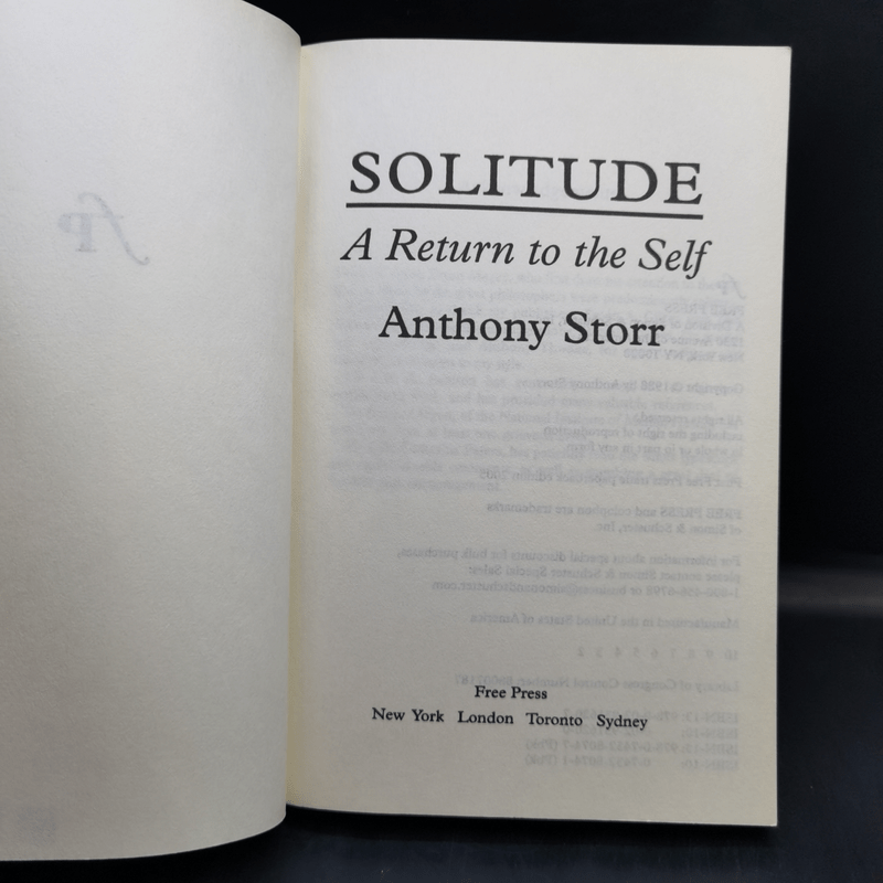 Solitude: A Return to the Self - Anthony Storr