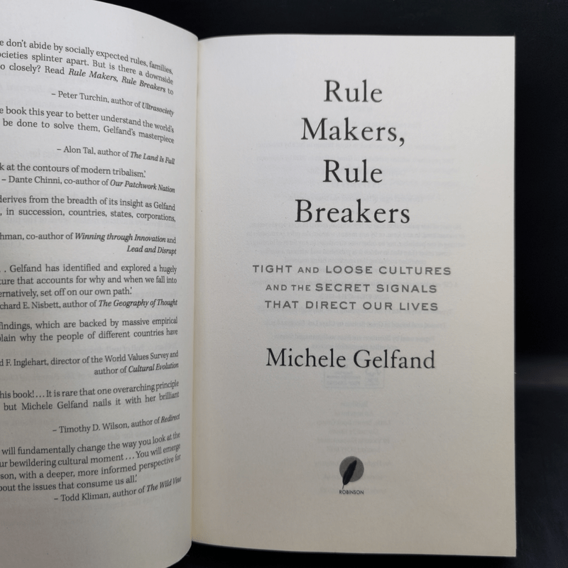 Rule Makers, Rule Breakers - Michele Gelfand