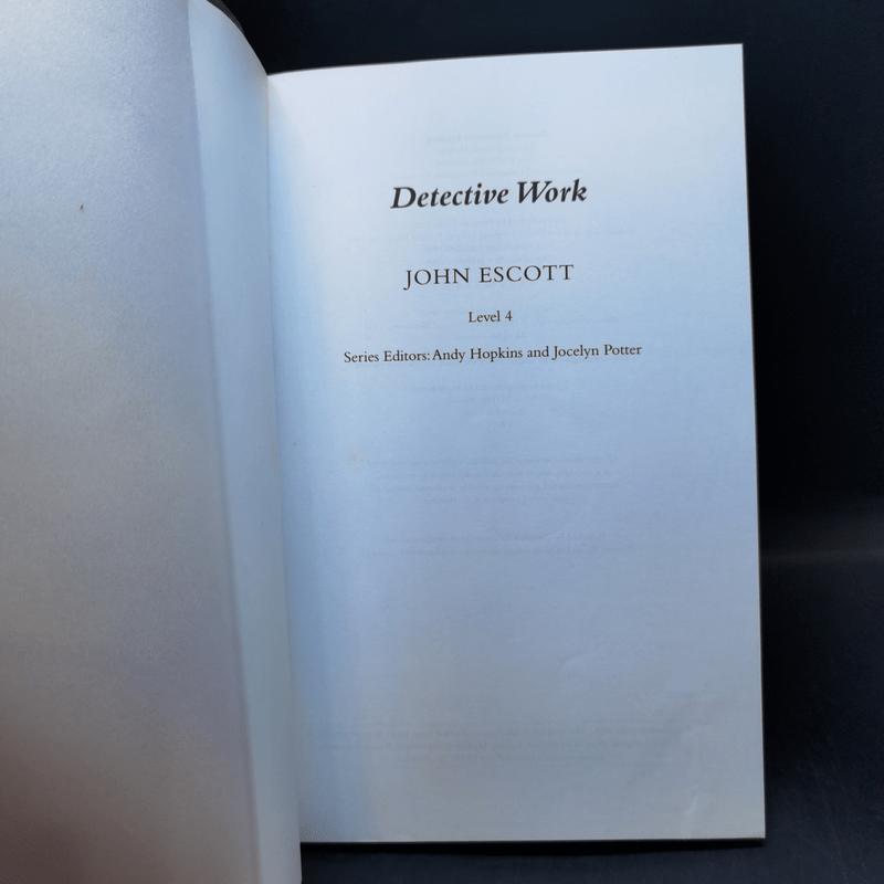 Detective Work - John Escott (Penguin Readers Level 4)