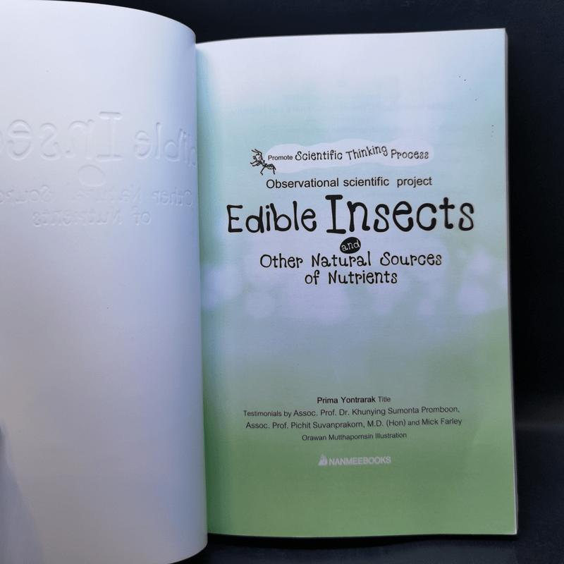 Edible Insects and Other Natural Sources of Nutrients
