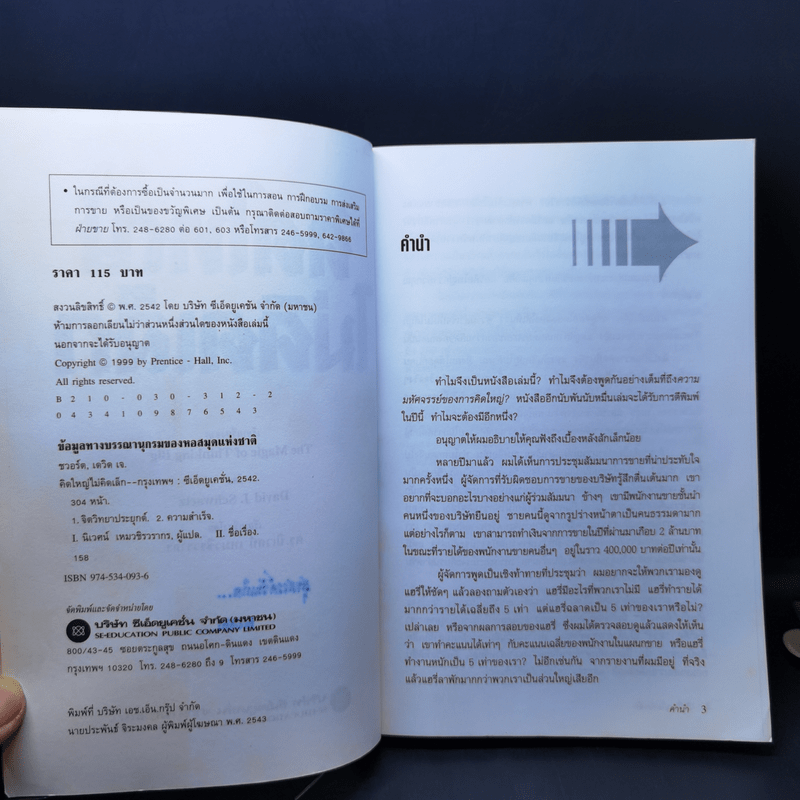 คิดใหญ่ไม่คิดเล็ก The Magic of Thinking - David J. Schwartz