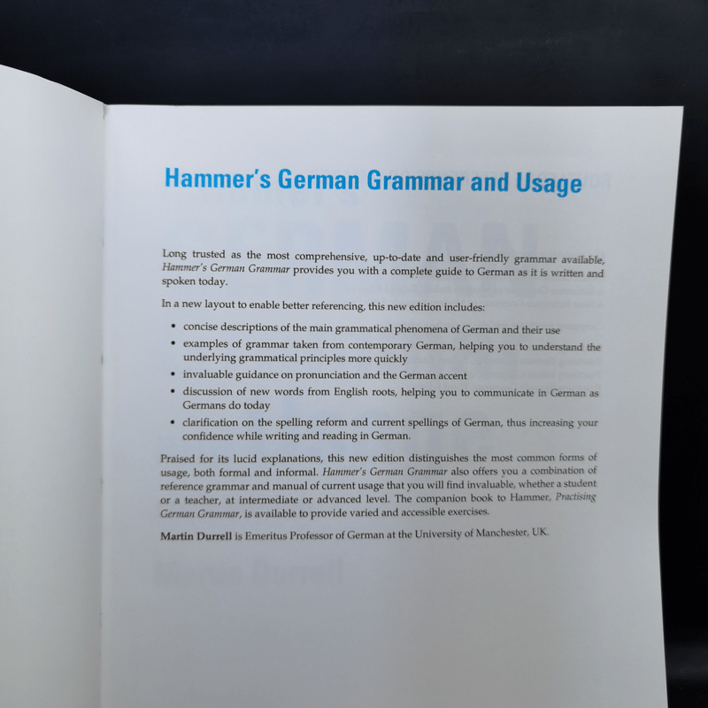 Hammer's German Grammar and Usage - Martin Durrell