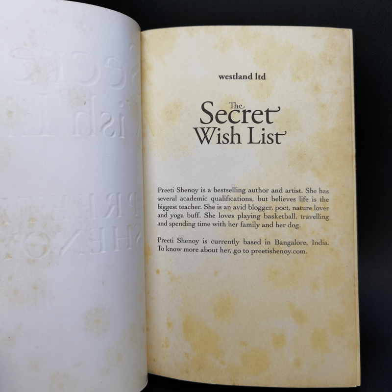 The Secret Wish List - Preeti Shenoy