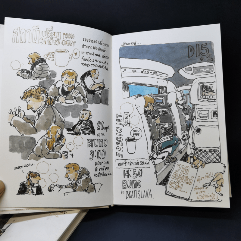 หนังสือชุด Sasi's Sketch Book 28 days in Europe PRAGUE , CESKY KRUMLOV + BUDAPEST, BRATISLAVA - ศศิ วีระเศรษฐกุล