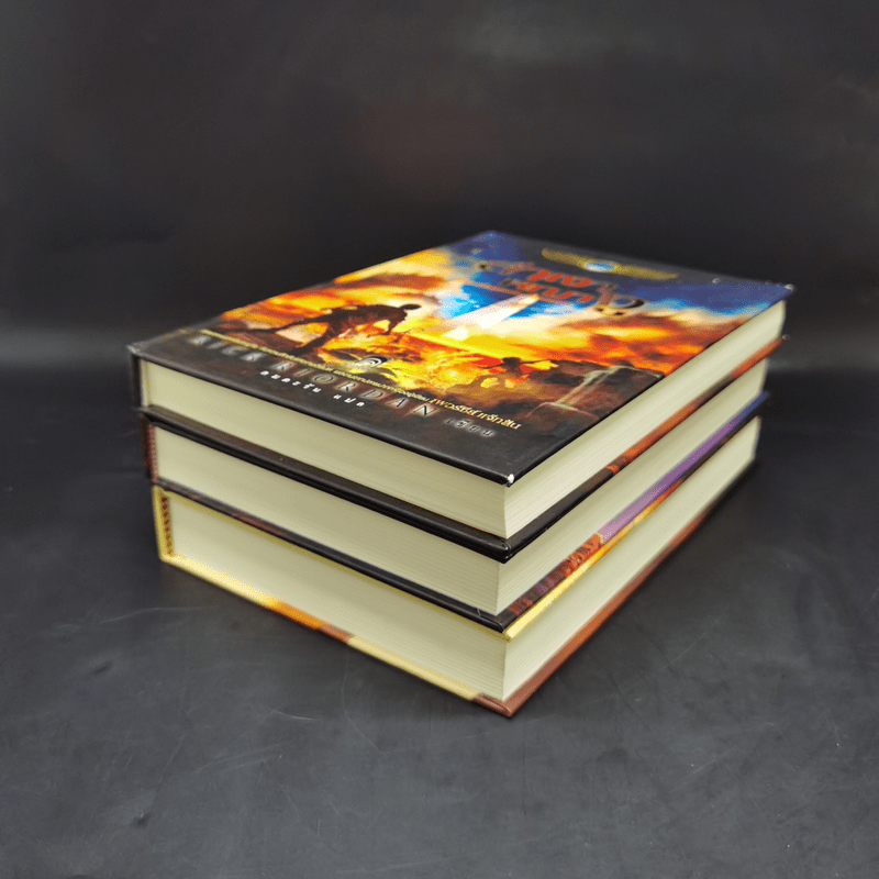 พีระมิดสีเลือด + บัลลังก์แห่งไฟ + ล่าเงาพญางู (ปกแข็ง) - Rick Riordan