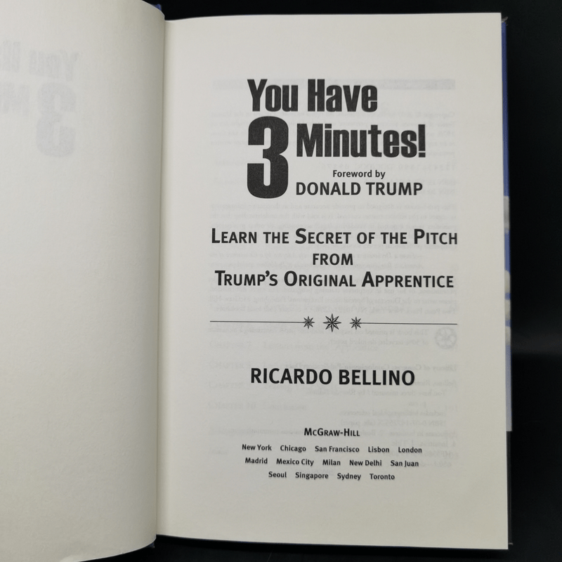 You Have Three Minutes! - Ricardo Bellino