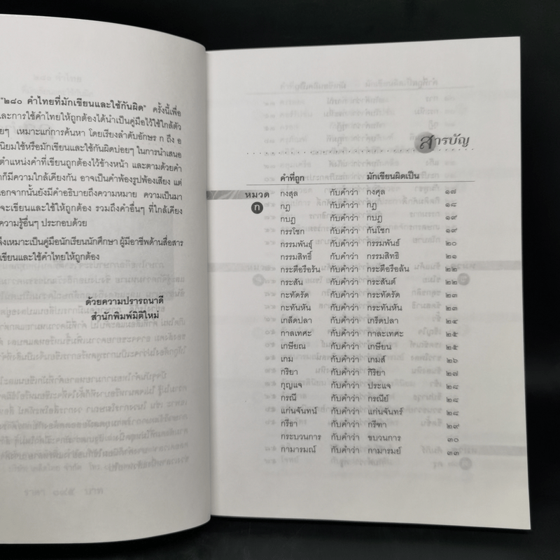 280 คำไทยที่มักเขียนและใช้กันผิด - ดนัย เมธิตานนท์