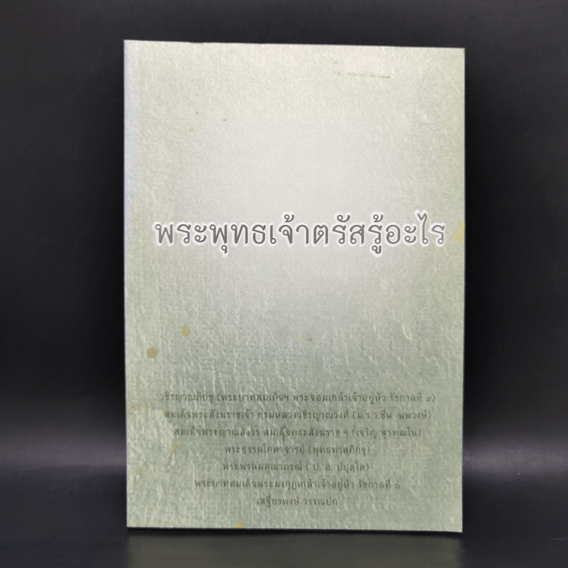 พระพุทธเจ้าตรัสรู้อะไร - หอจดหมายเหตุพระทาส อินทปัญโญ