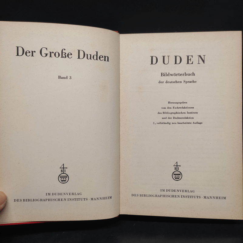 Der Grosse Duden Bildwörterbuch. Band 3