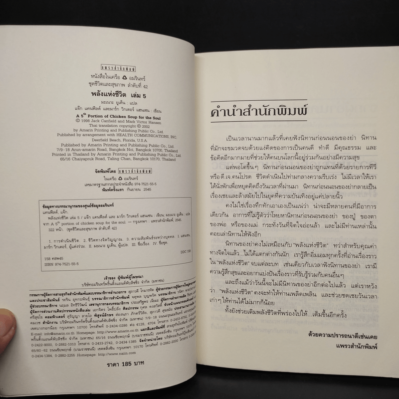 พลังแห่งชีวิต 5 Chicken Soup for The Soul 5
