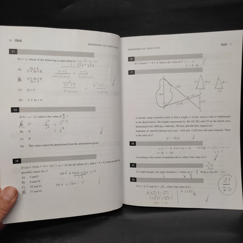 Redesigned Sat Math Tests