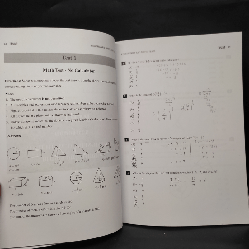 Redesigned Sat Math Tests