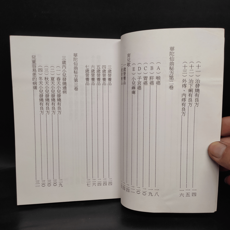 華陀仙翁秘方 菓菜療病法 ตำรับยาของท่านขงเบ้ง (ภาษาจีนทั้งเล่ม)