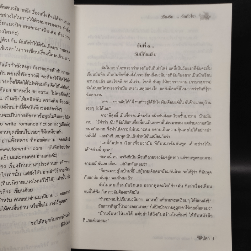 บันทึกร้อยวัน...ฉันจะเขียนนวนิยายให้จบ - ฟีลิปดา