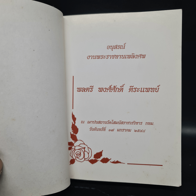 พจนานุกรมฉบับภาษาไทย (อนุสรณ์งานพระราชทานเพลิงศพ พลตรีพงศ์ศักดิ์ ตีระแพทย์)