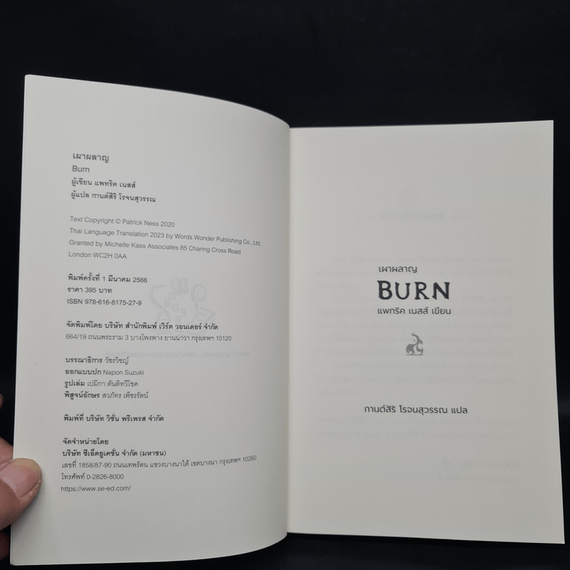 เผาผลาญ Burn - Patrick Ness