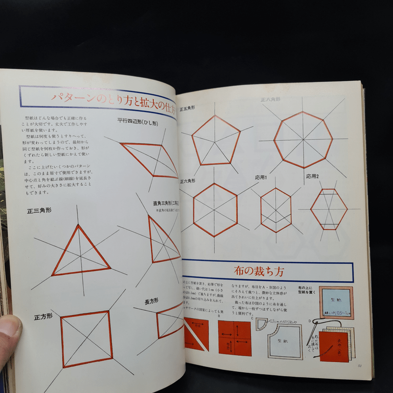 たのしいパッチワーク 花上作 หนังสืองานฝีมือภาษาญี่ปุ่น