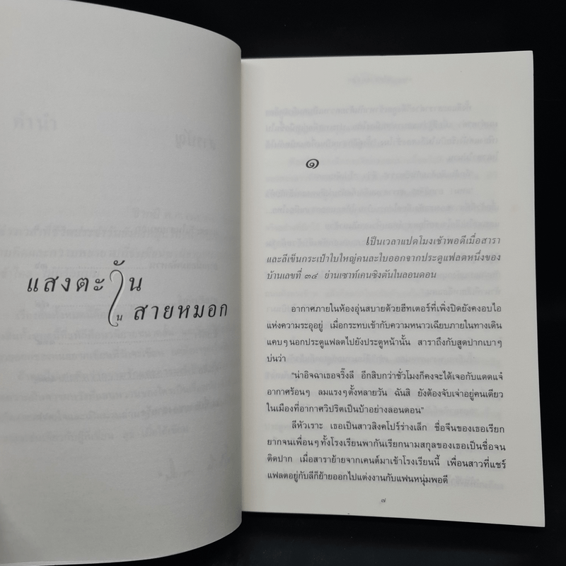 แสงตะวันในสายหมอก - ปิยะพร ศักดิ์เกษม