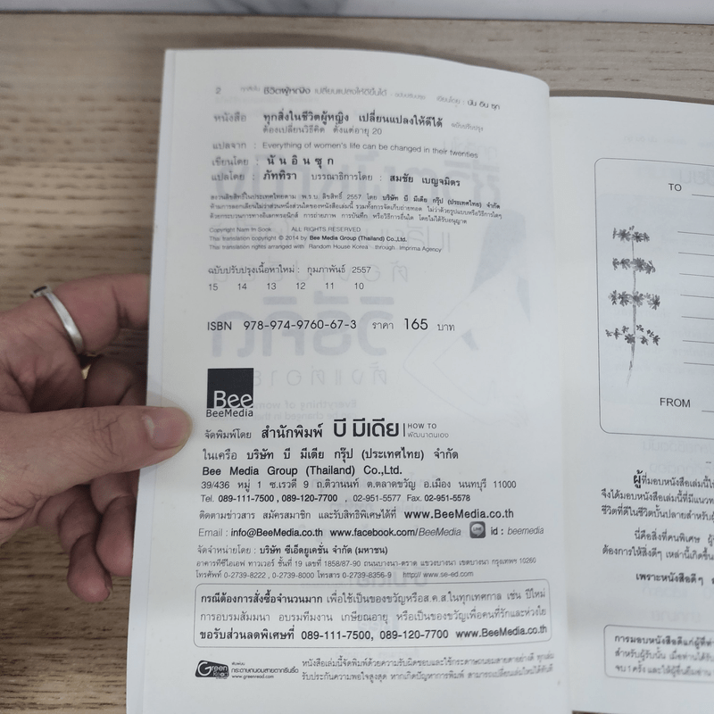 ทุกสิ่งในชีวิตผู้หญิง เปลี่ยนแปลงให้ดีได้ ต้องเปลี่ยนวิธีคิด ตั้งแต่อายุ 20 - นัมอินซุก