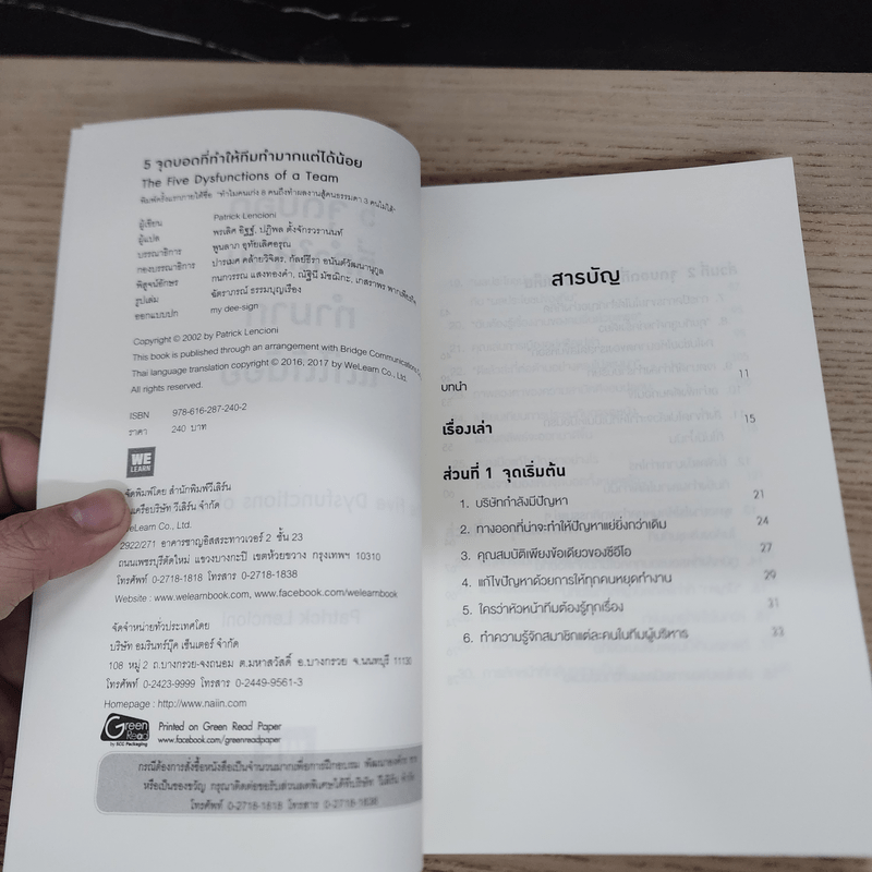 5 จุดบอดที่ทำให้ทีมทำมากแต่ได้น้อย - Patrick Lencioni
