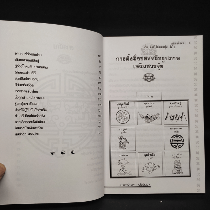 คู่มือเคล็ดลับ ชีวิตเปลี่ยนได้ด้วยฮวงจุ้ย เล่ม 1-2 - ซินแส คลังจินดา คลังเงินตรา