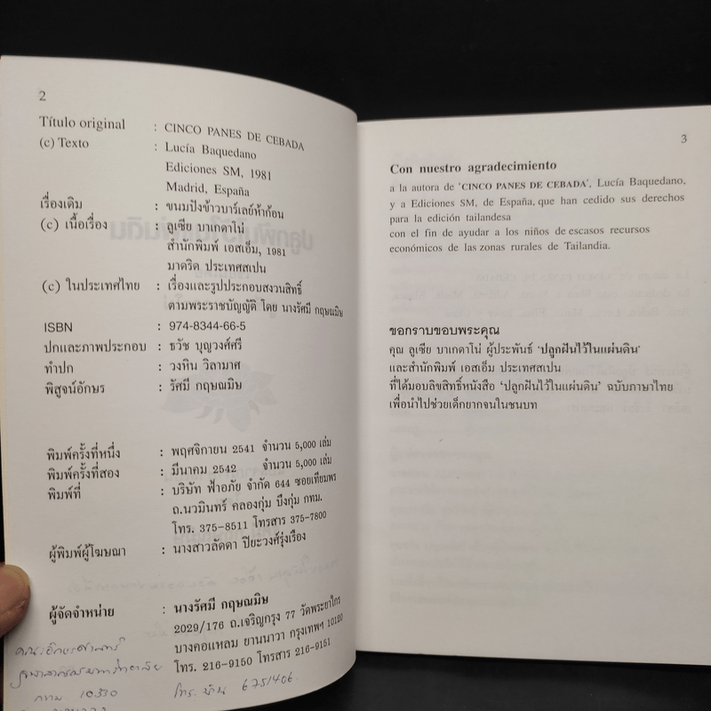 ปลูกฝันไว้ในแผ่นดิน - ลูเซีย บาเกดาโน่ (Lucia Baquedano)