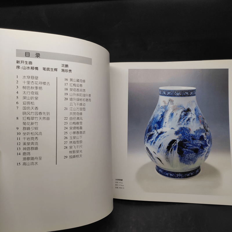 王中年瓷器绘画作品选 หนังสือเครื่องปั้นดินเผา ภาษาจีน